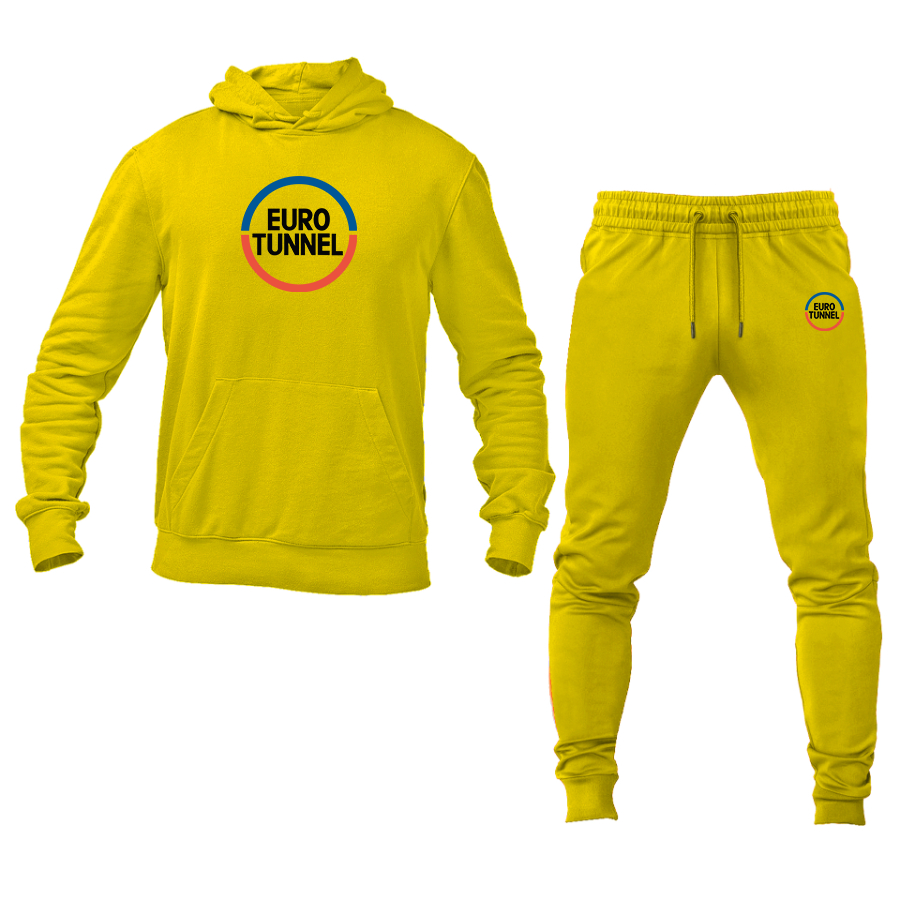Men's Eurotunnel Logo Hoodie Joggers Set