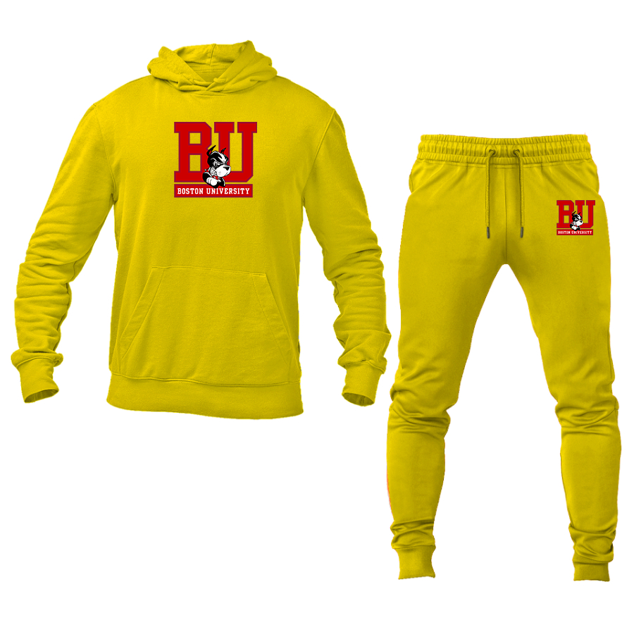 Men's Boston University Terriers Hoodie Joggers Set