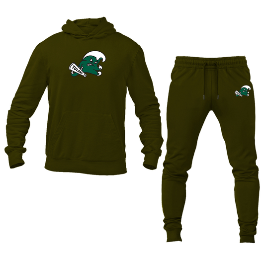 Men's Tulane Green Wave Logo Hoodie Joggers Set