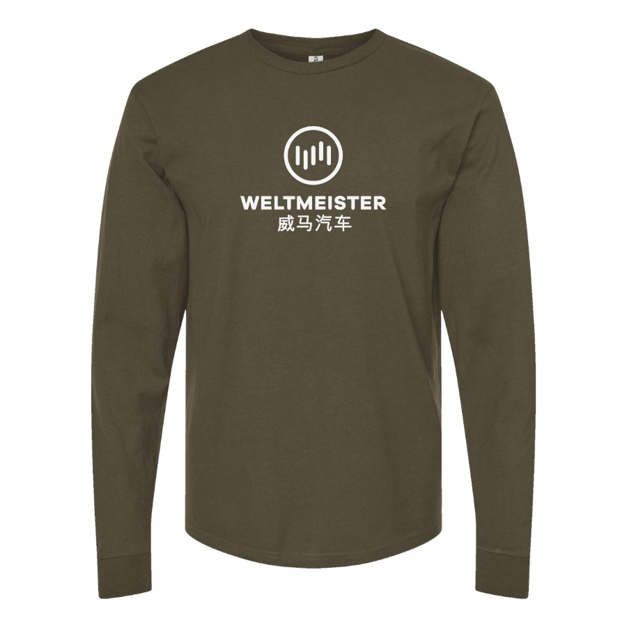Men's Weltmeister Logo  Cotton Long Sleeve T-Shirt