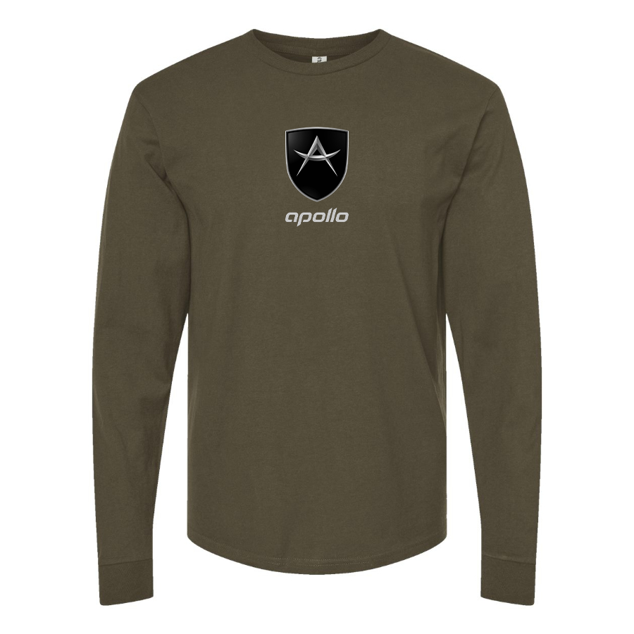 Men's Apollo Logo Cotton Long Sleeve T-Shirt