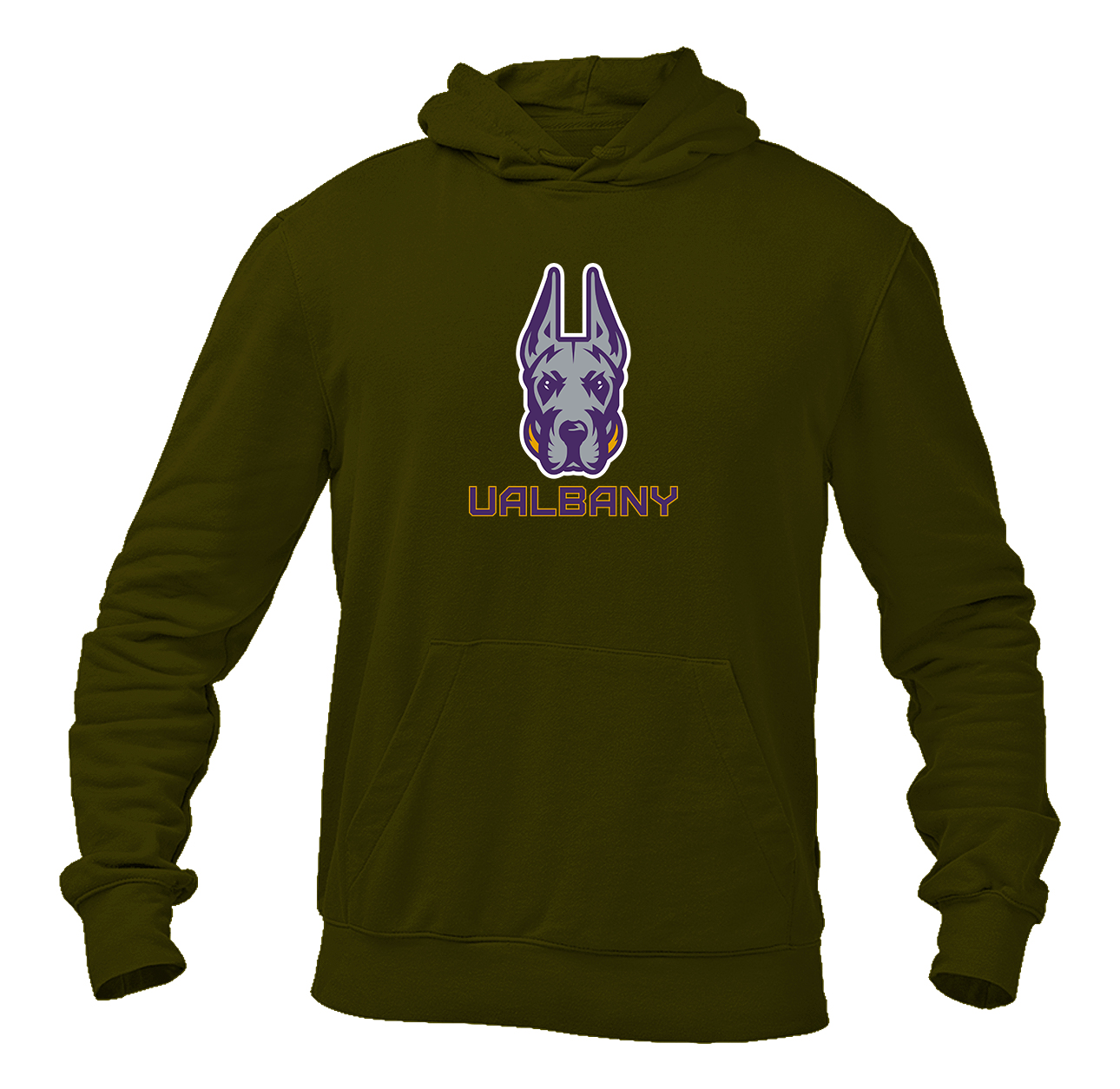 Men's Albany Great Danes Gildan  Heavy Blend Hooded Sweatshirt