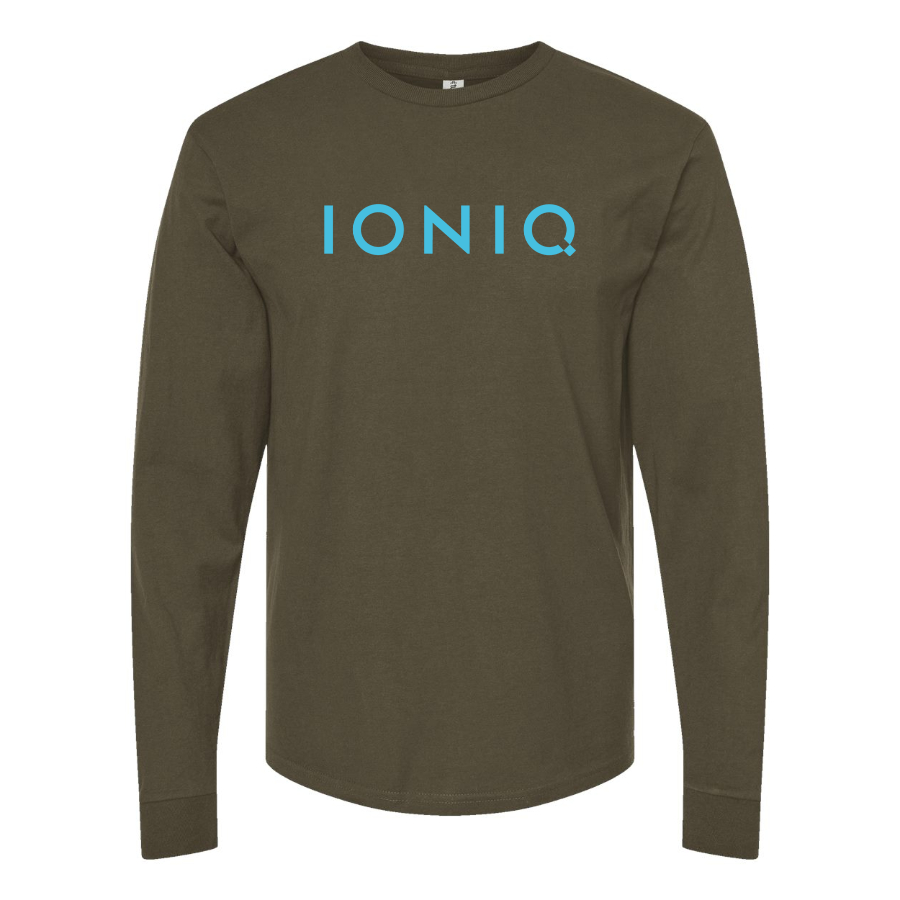 Men's  Ioniq Logo Cotton Long Sleeve T-Shirt