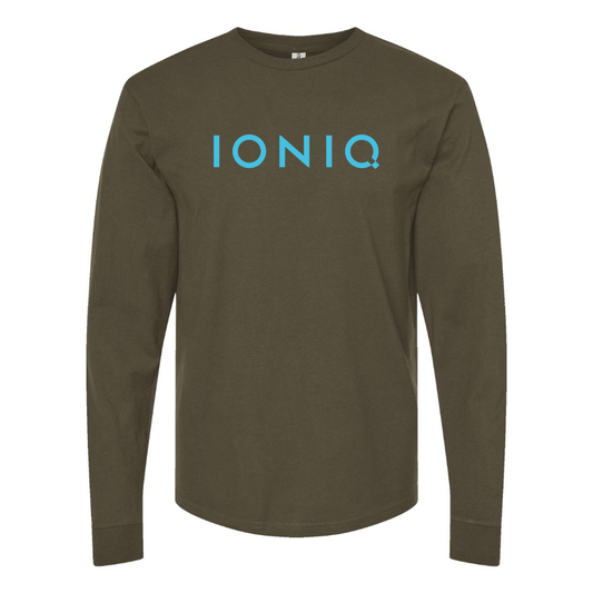 Men's  Ioniq Logo Cotton Long Sleeve T-Shirt