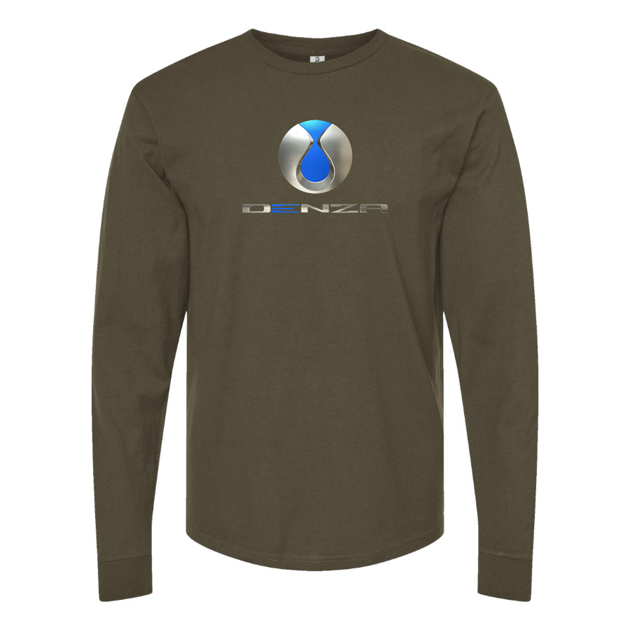 Men's Denza Logo Cotton Long Sleeve T-Shirt