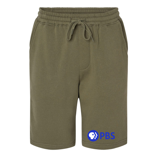 Men's PBS Blue Independent Trading Co Midweight Fleece Shorts