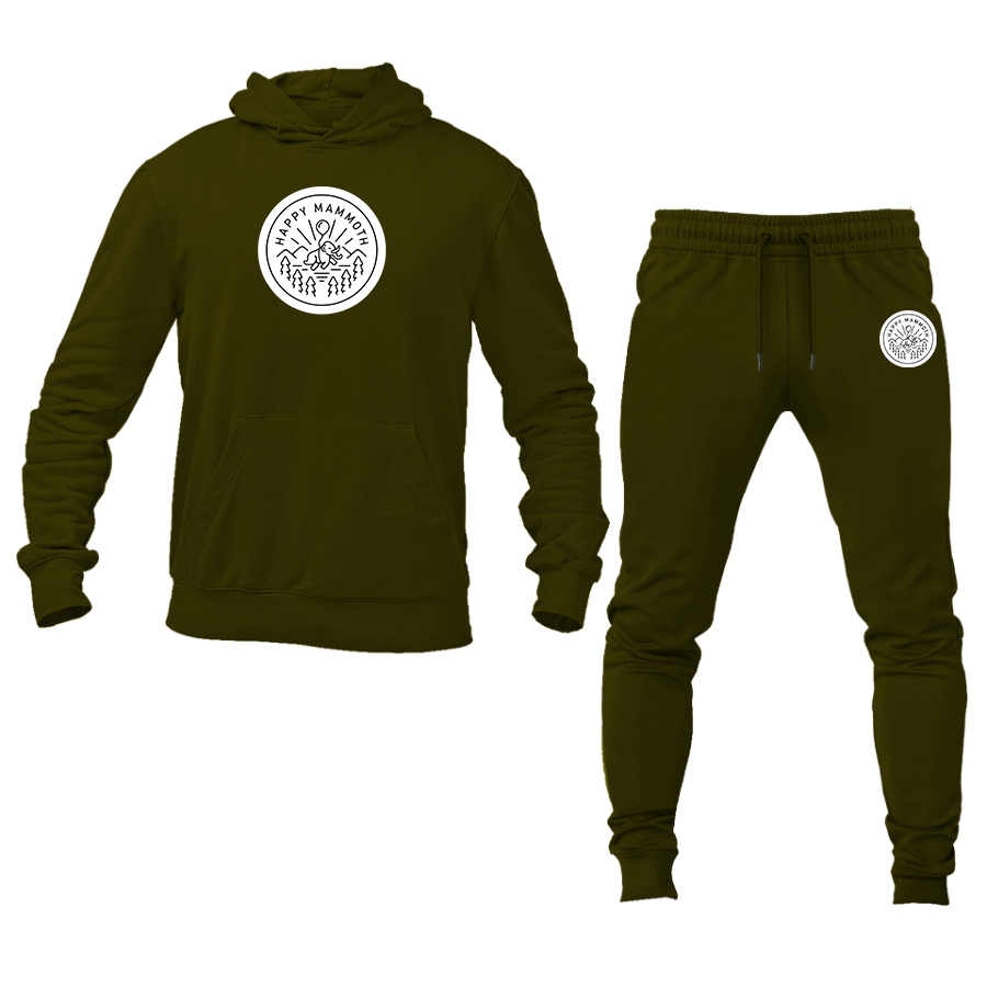 Men's Happy Mammoth Logo Hoodie Joggers Set
