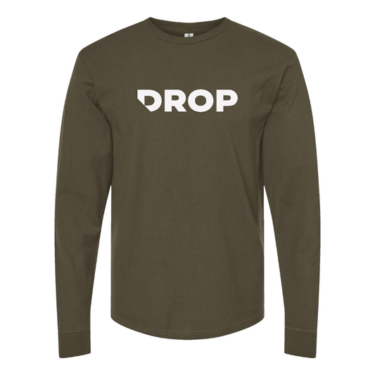 Men's Massdrop Logo Cotton Long Sleeve T-Shirt