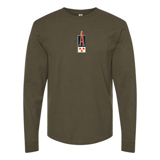 Men's Acadian Logo Cotton Long Sleeve T-Shirt