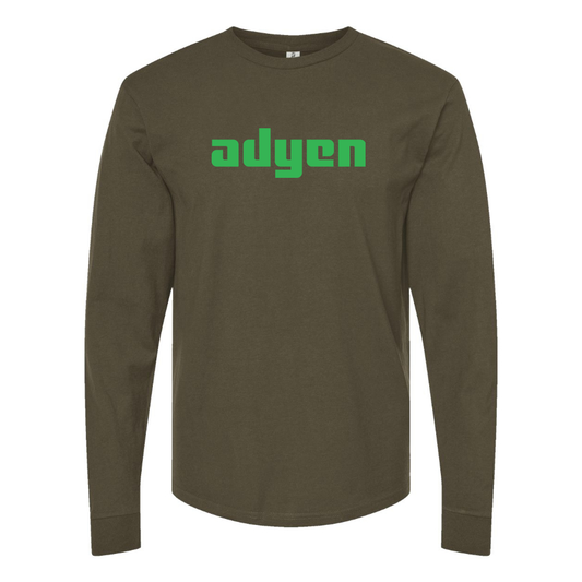 Men's Adyen Logo Cotton Long Sleeve T-Shirt