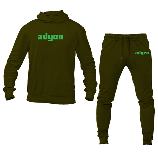 Men's Adyen Logo Hoodie Joggers Set