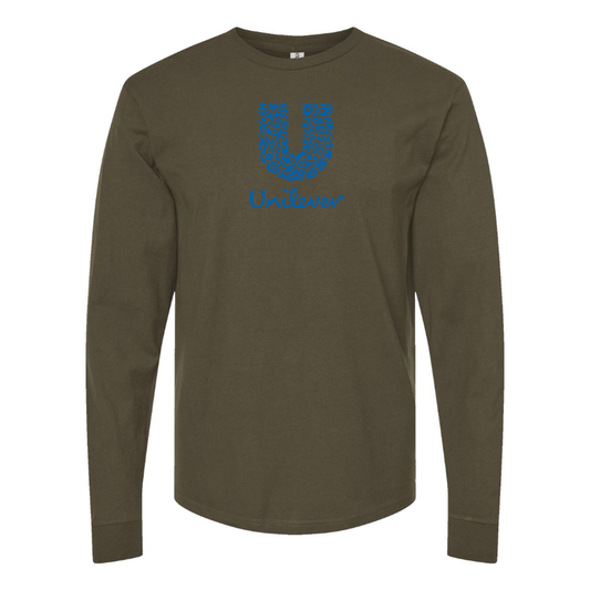 Men's Unilever Logo  Cotton Long Sleeve T-Shirt