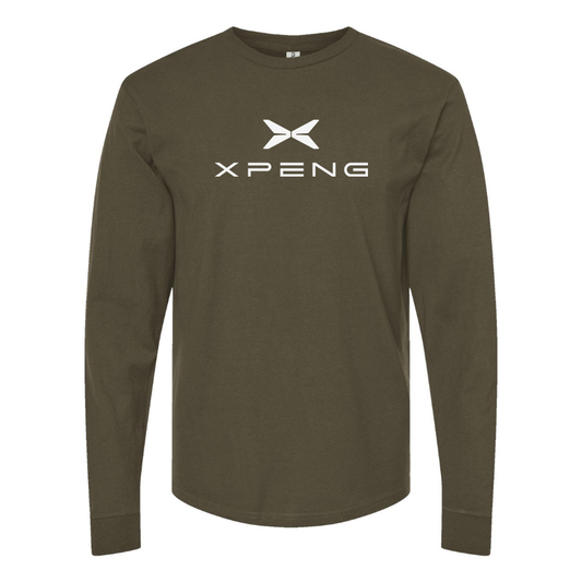Men's XPeng Logo Cotton Long Sleeve T-Shirt