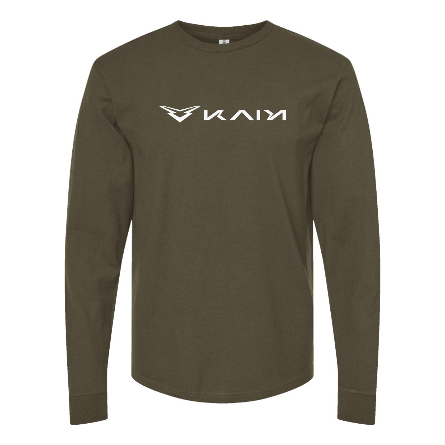 Men's Kaiyi  Logo Cotton Long Sleeve T-Shirt