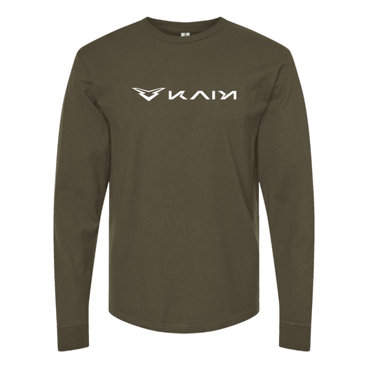 Men's Kaiyi  Logo Cotton Long Sleeve T-Shirt