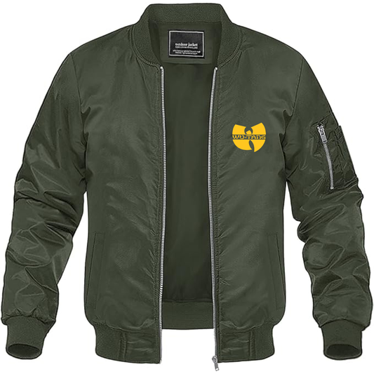 Men's  Wu-Tang Clan Lightweight Bomber Jacket Windbreaker Softshell Varsity Jacket Coat