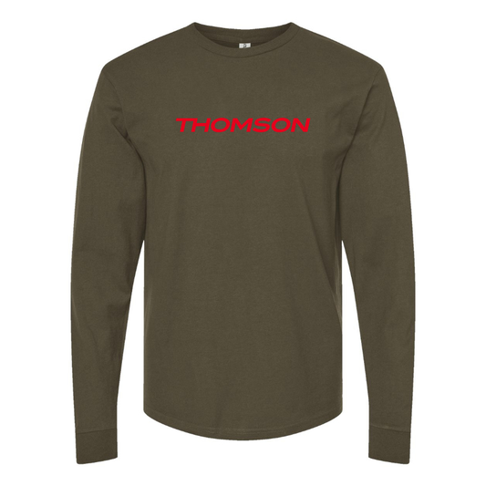 Men's Thomson Logo Cotton Long Sleeve T-Shirt