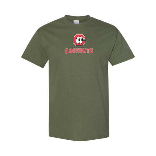 Men's Chattanooga Lookouts  Logo Cotton T-Shirt