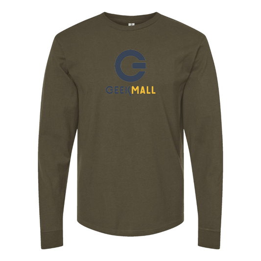 Men's Geekmall Logo  Cotton Long Sleeve T-Shirt