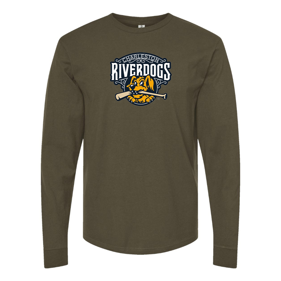 Men's Charleston RiverDogs Logo Cotton Long Sleeve T-Shirt