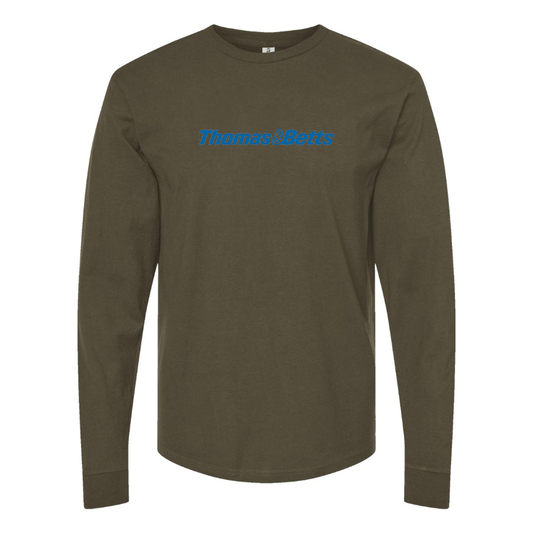 Men's Thomas Logo Cotton Long Sleeve T-Shirt