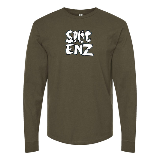 Men's Split Enz Logo  Cotton Long Sleeve T-Shirt