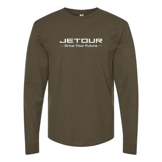 Men's Jetour  Logo Cotton Long Sleeve T-Shirt