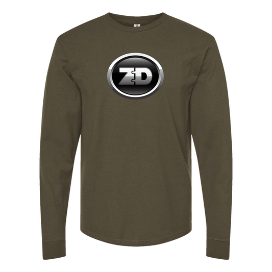 Men's Zhidou Logo Cotton Long Sleeve T-Shirt