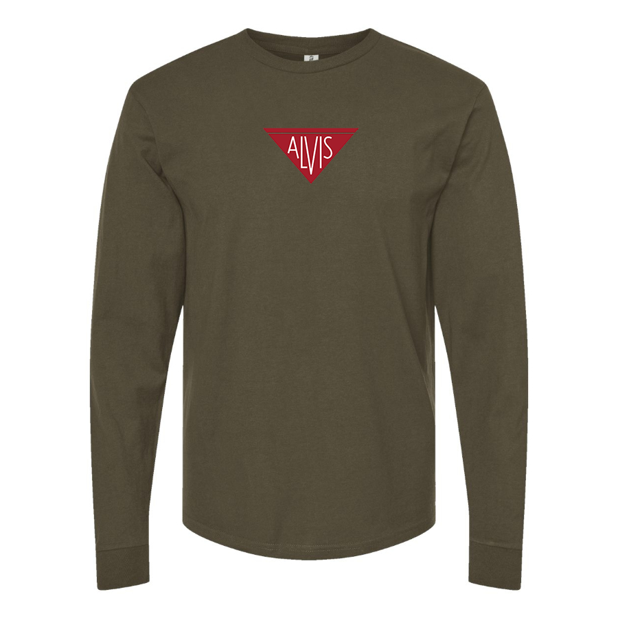 Men's Alvis Logo Cotton Long Sleeve T-Shirt