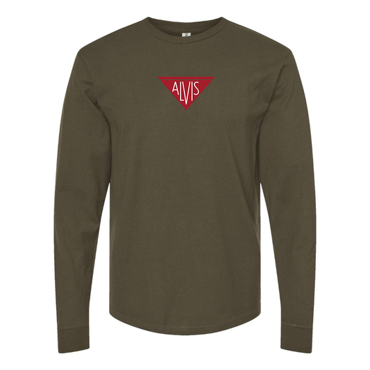 Men's Alvis Logo Cotton Long Sleeve T-Shirt
