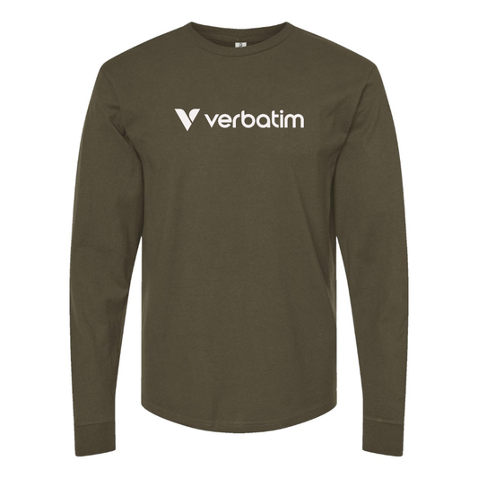 Men's Verbatim Logo Cotton Long Sleeve T-Shirt