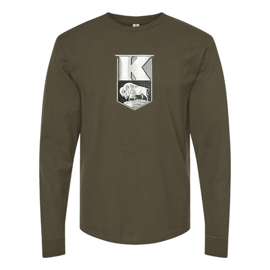 Men's Kaiser  Logo Cotton Long Sleeve T-Shirt
