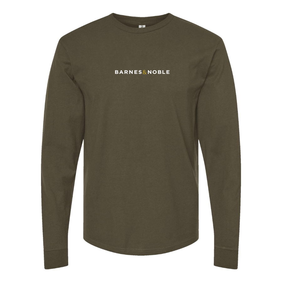 Men's Barnes Noble Logo Cotton Long Sleeve T-Shirt