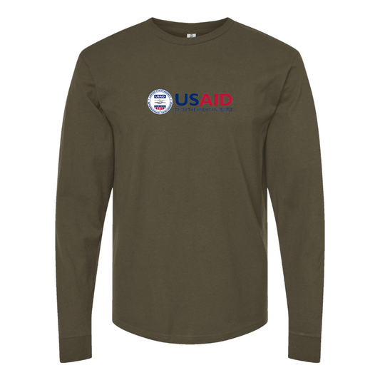 Men's  USAid Cotton Long Sleeve T-Shirt