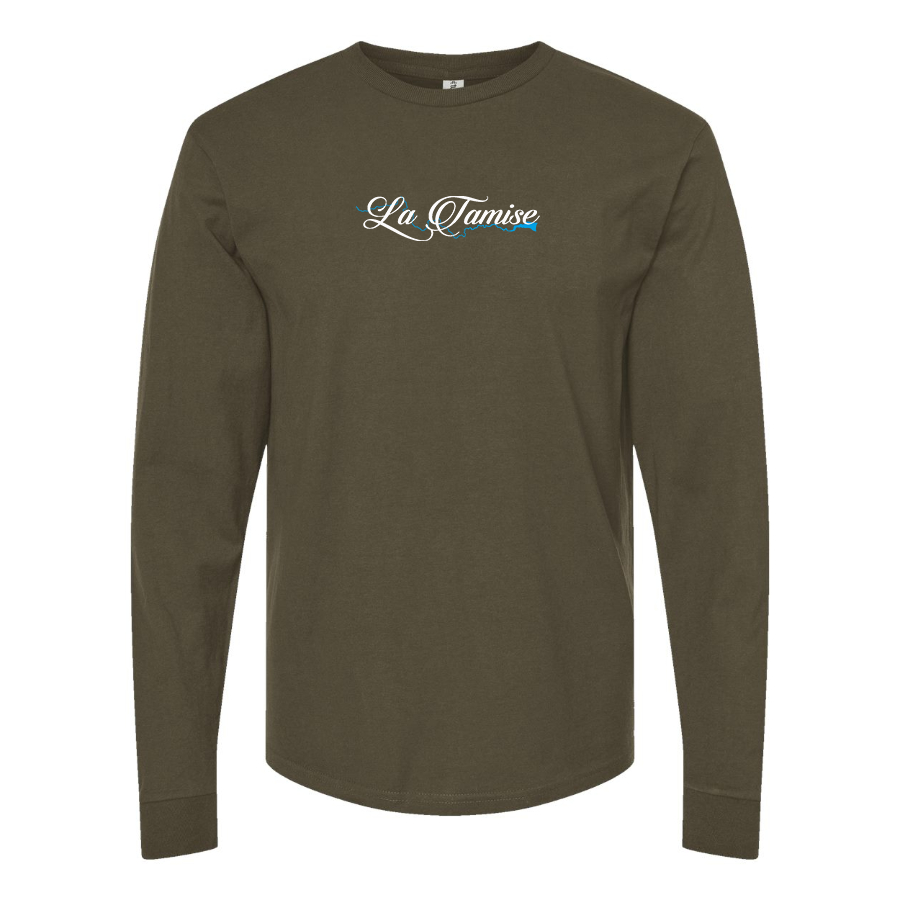 Men's La Tamise Logo  Cotton Long Sleeve T-Shirt