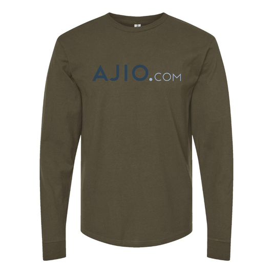 Men's Ajio Logo Cotton Long Sleeve T-Shirt