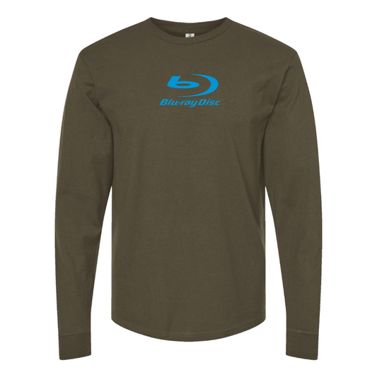 Men's  Blu-ray Disc Logo  Cotton Long Sleeve T-Shirt