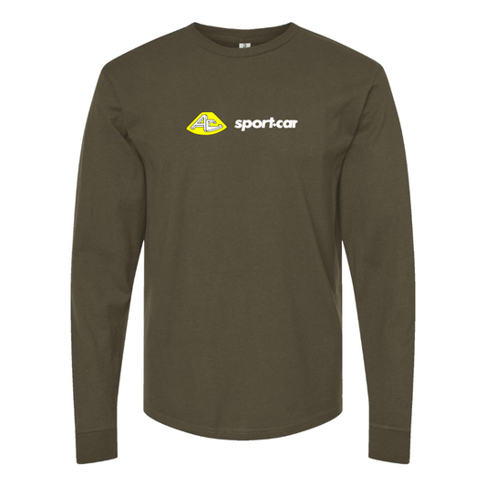 Men's AC Sport Car  Logo Cotton Long Sleeve T-Shirt