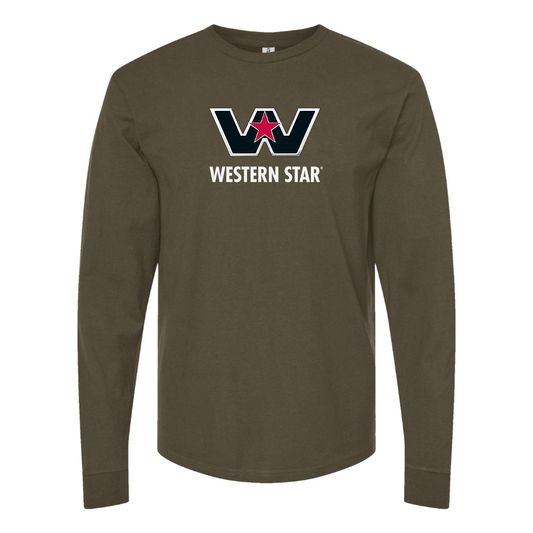 Men's Western Star Logo  Cotton Long Sleeve T-Shirt