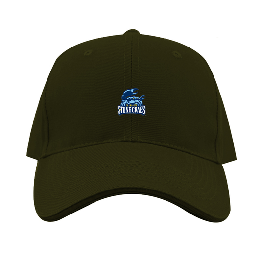 Charlotte Stone Crabs Logo  Dad Baseball Cap Hat