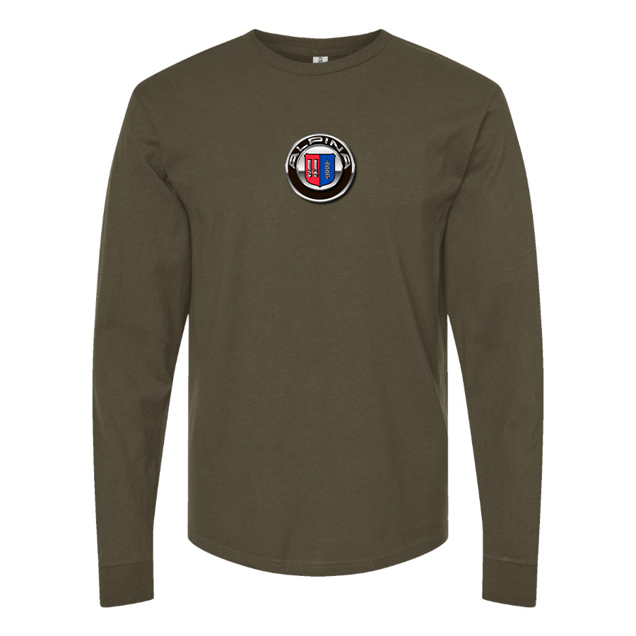 Men's Alpina Logo Cotton Long Sleeve T-Shirt