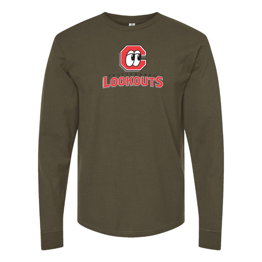 Men's Chattanooga Lookouts  Logo Cotton Long Sleeve T-Shirt