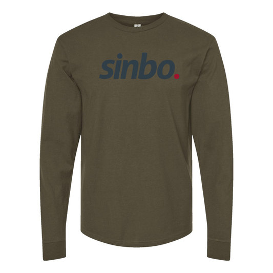 Men's Sinbo Logo Cotton Long Sleeve T-Shirt