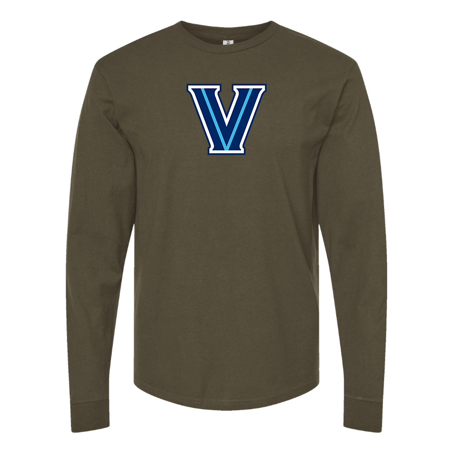 Men's Villanova Wildcats Logo  Cotton Long Sleeve T-Shirt