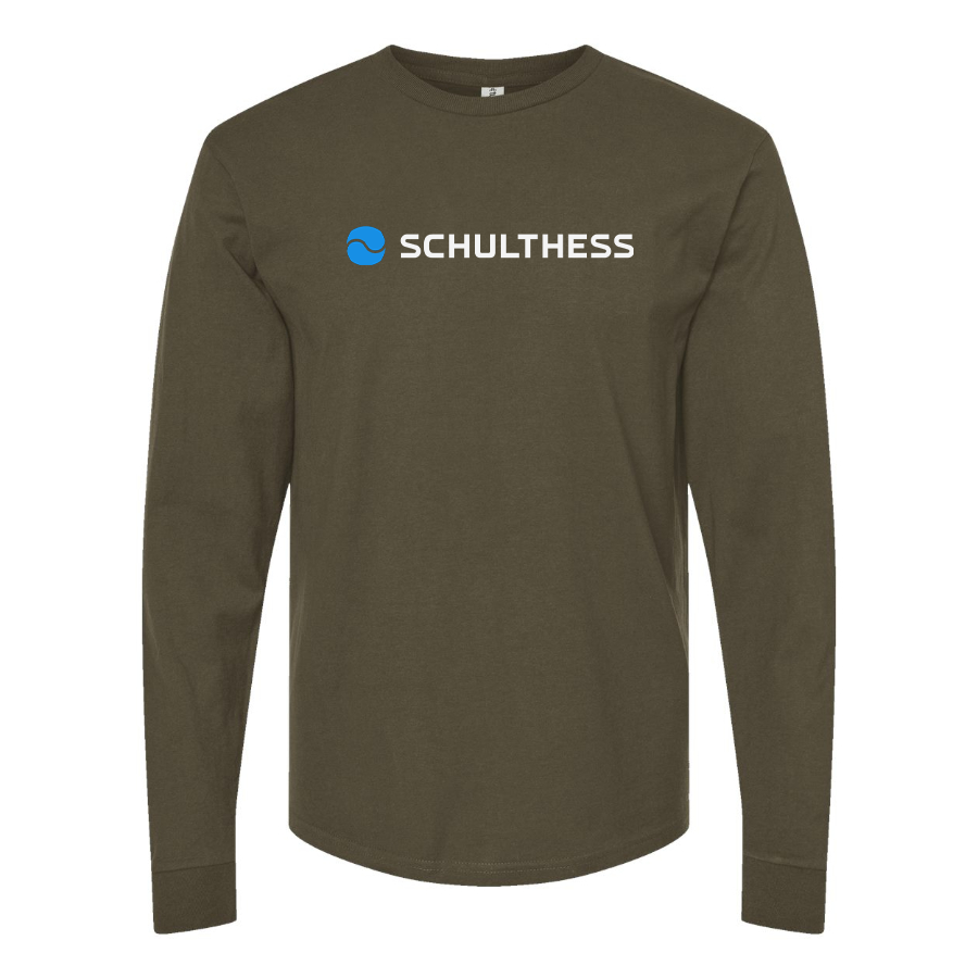 Men's  Schulthess Logo Cotton Long Sleeve T-Shirt