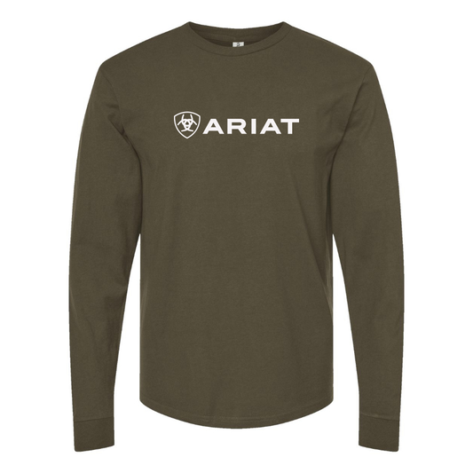 Men's Ariat Logo Cotton Long Sleeve T-Shirt