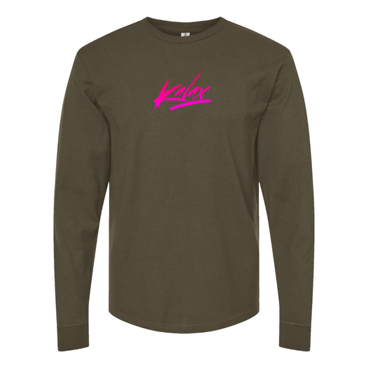 Men's  Kalax Logo  Cotton Long Sleeve T-Shirt