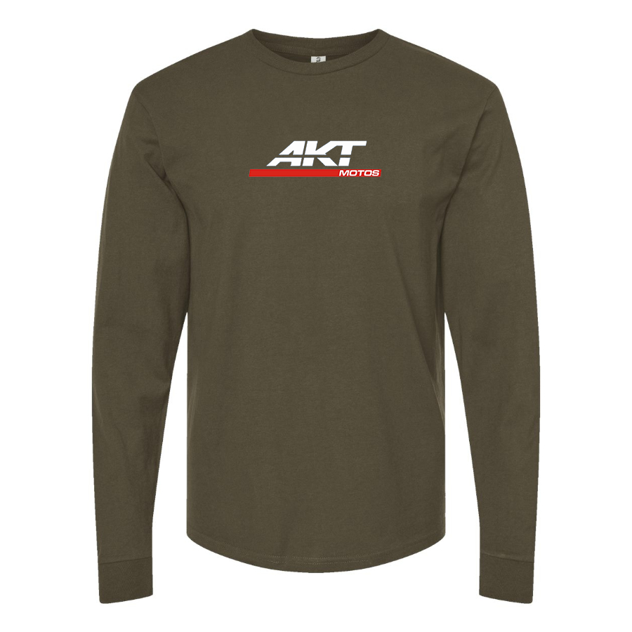 Men's AKT Logo Cotton Long Sleeve T-Shirt