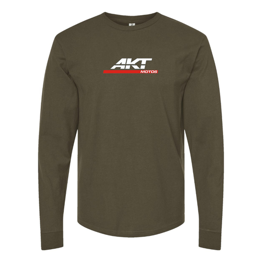 Men's AKT Logo Cotton Long Sleeve T-Shirt