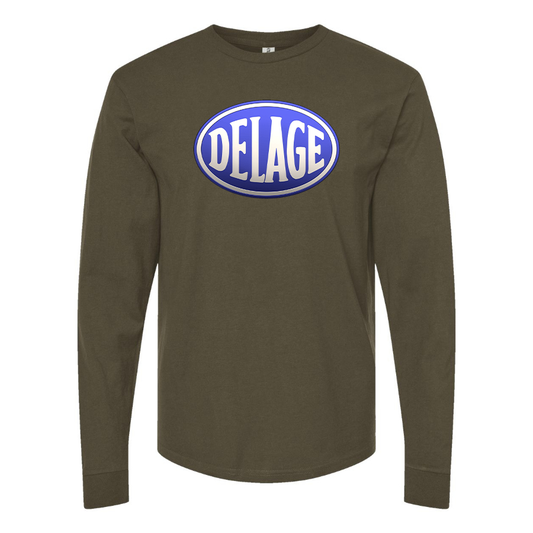 Men's Delage  Logo Cotton Long Sleeve T-Shirt